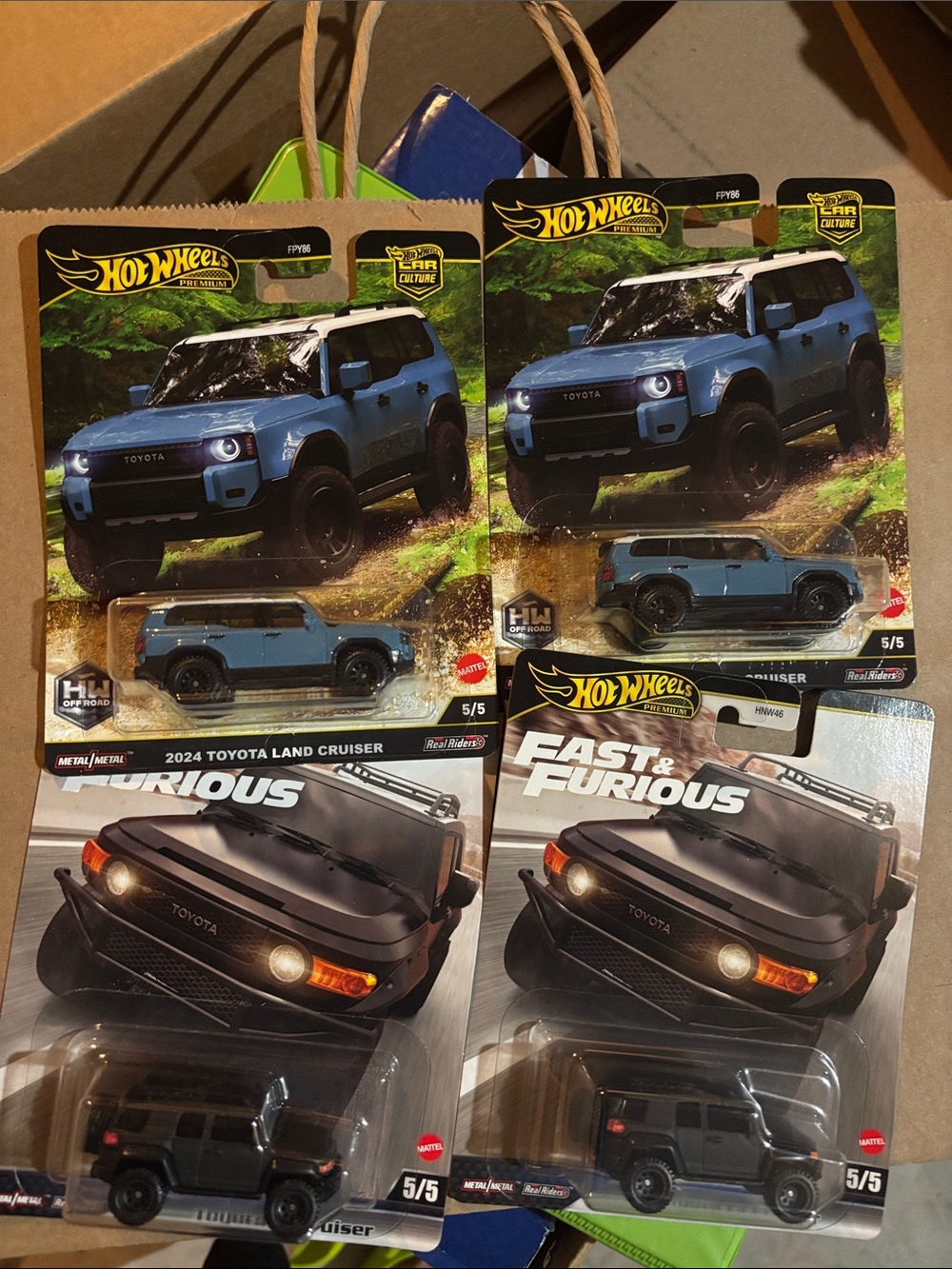 4 Hot Wheels TOYOTA LAND CRUISER Premium Cars Culture Off Road 5/5